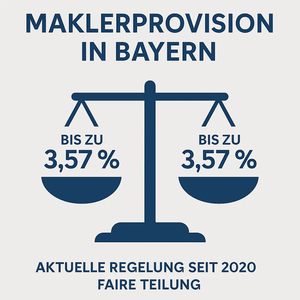 Waage mit Prozentsätzen für Immobilienmakler Provision in Kempten