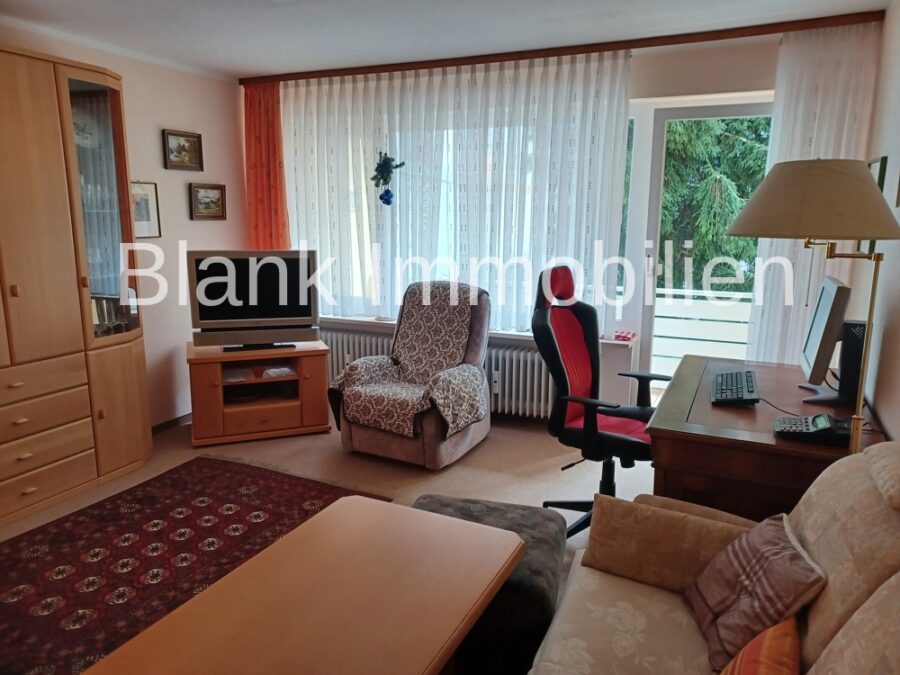 Ruhige und leere 2- Zimmer Wohnung mit Balkon, Keller, EBK und Garage - in Bad Wörishofen - Wohnzimmer