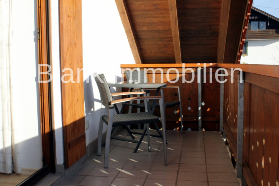 Appartment mit Einbaumöbeln, Balkon mit Bergblick und Stellplatz - in Probstried - Balkon
